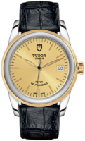 Tudor M55003-0044 Glamour Date Kullattu/Nahka Ø36 mm