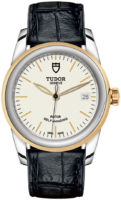 Tudor M55003-0086 Glamour Date Valkoinen/Nahka Ø36 mm