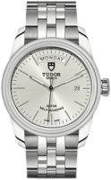 Tudor Miesten kello M56000-0005 Glamour Day-Date Hopea/Teräs Ø39 mm