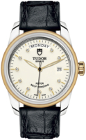 Tudor M56003-0115 Glamour Day-Date Valkoinen/Nahka Ø39 mm