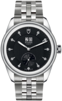 Tudor Miesten kello M57100-0004 Glamour Double Date Musta/Teräs Ø42