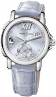 Ulysse Nardin Naisten kello 243-22-30-07 Dual Time Lady Hopea/Nahka