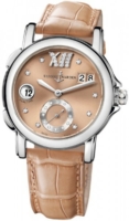 Ulysse Nardin Naisten kello 243-22-30-09 Dual Time Lady Ruskea/Nahka