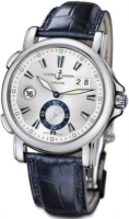 Ulysse Nardin Miesten kello 243-55-91 Dual Time Hopea/Nahka Ø42 mm