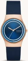 Skagen Naisten kello SKW3021 Sol Sininen/Nahka Ø34 mm