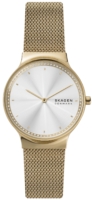 Skagen Naisten kello SKW3027 Freja Hopea/Kullanvärinen teräs Ø34 mm