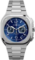 Bell & Ross Miesten kello BR-05-CHRONO-BLUE-STEEL-STEEL-BR Br 05