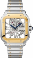 Cartier Santos 100 Miesten kello WHSA0019 Luurankokello/18K