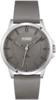 Hugo Boss Miesten kello 1530185 First Harmaa/Nahka Ø43 mm