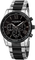 Akribos XXIV Miesten kello AK865TTB Chronograph Musta/Teräs Ø41 mm