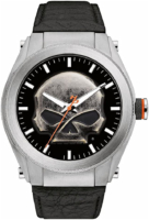 Bulova Miesten kello 76A156 Harley-Davidson Monivärinen/Nahka Ø46.5