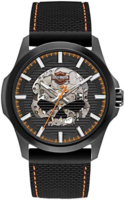 Bulova Miesten kello 78A118 Harley-Davidson Musta/Kumi Ø52 mm