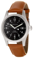 Hamilton Miesten kello H69419533 Khaki Field Musta/Nahka Ø42 mm