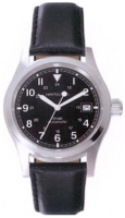 Hamilton Miesten kello H70415733 Khaki Field Musta/Nahka Ø38 mm