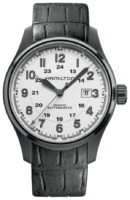 Hamilton Miesten kello H70685313 Khaki Field Valkoinen/Kumi Ø44 mm