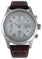 Hamilton Miesten kello H71456553 Khaki Hopea/Nahka Ø38 mm