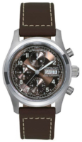 Hamilton Miesten kello H71556593 Khaki Ruskea/Nahka Ø42 mm