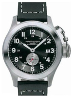 Hamilton Miesten kello H77415733 Khaki Musta/Nahka Ø42 mm