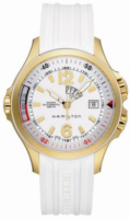 Hamilton Miesten kello H77535825 Khaki Navy GMT Valkoinen/Kumi Ø42 mm