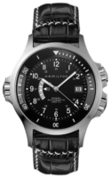 Hamilton Miesten kello H77615733 Khaki Musta/Nahka Ø42 mm