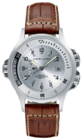 Hamilton Miesten kello H77625453 Khaki Hopea/Nahka Ø42 mm