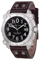 Hamilton Miesten kello H78555533 Khaki Musta/Nahka Ø42 mm