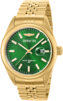 Invicta Miesten kello 38414 Aviator Vihreä/Kullansävytetty teräs