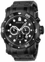 Invicta Miesten kello 23654 Pro Diver Musta/Teräs Ø48 mm