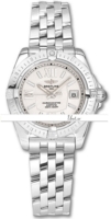 Breitling Naisten kello A71356-white Cockpit Lady Hopea/Teräs Ø32 mm