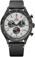 Swiss Military Miesten kello SM34081.11 Chrono Harmaa/Nahka Ø42 mm