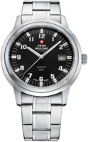 Swiss Military Miesten kello SMP36004.06 Chrono Musta/Teräs Ø40 mm