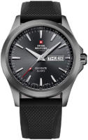 Swiss Military Miesten kello SMP36040.19 Chrono Musta/Kumi Ø42 mm