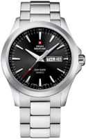 Swiss Military Miesten kello SMP36040.22 Chrono Musta/Teräs Ø42 mm