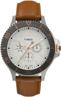 Timex Miesten kello TW2U12800 Valkoinen/Nahka Ø43 mm