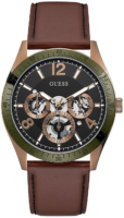 Guess Miesten kello GW0216G2 Multifunction Musta/Nahka Ø44 mm