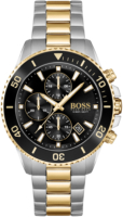 Hugo Boss Miesten kello 1513908 Admiral Musta/Kullansävytetty teräs