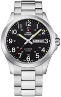 Swiss Military Miesten kello SMP36040.25 Chrono Musta/Teräs Ø42 mm