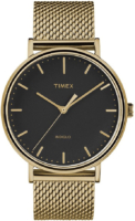 Timex Miesten kello TW2T37300 Fairfield Musta/Kullansävytetty teräs