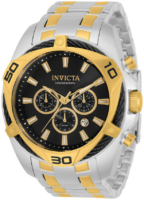 Invicta Miesten kello 34124 Bolt Musta/Kullansävytetty teräs Ø50 mm