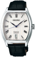 Seiko Miesten kello SRPD05J1 Presage Valkoinen/Nahka