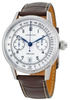 Longines Miesten kello L2.800.4.23.2 Heritage Valkoinen/Nahka Ø41 mm