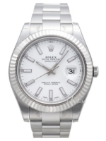 Rolex Miesten kello 116334/1 Datejust II Valkoinen/Teräs Ø41 mm