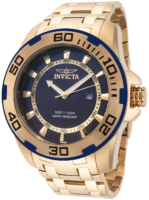 Invicta Miesten kello 39110 Pro Diver Sininen/Kullansävytetty teräs