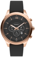 Fossil Naisten kello FTW7064 Gen 6 Hybrid Musta/Nahka Ø41 mm