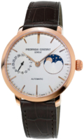 Frederique Constant Naisten kello FC-702V3S4 Manufacture Hopea/Nahka