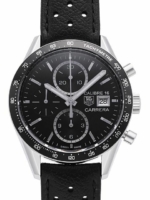 TAG Heuer Miesten kello CV201AJ.FC6357 Carrera Musta/Nahka Ø41 mm