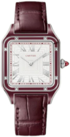 Cartier Miesten kello WGSA0053 Santos Dumont Valkoinen/Nahka