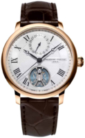 Frederique Constant Miesten kello FC-810MC3S9 Slimline Hopea/Nahka