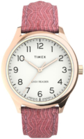 Timex Naisten kello TW2U81000 Easy Reader Valkoinen/Nahka Ø32 mm