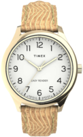 Timex Naisten kello TW2U81100 Easy Reader Valkoinen/Nahka Ø32 mm